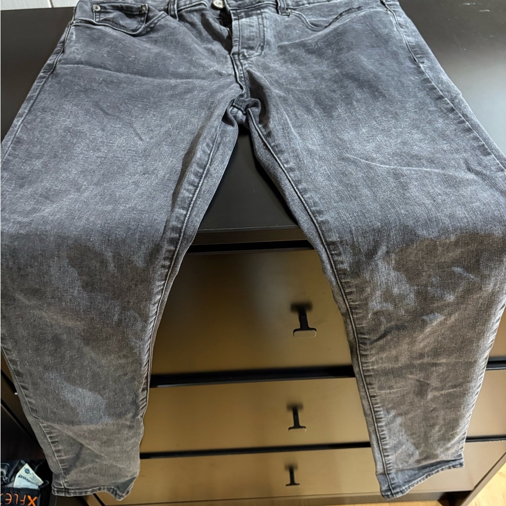 PacSun Men's Washed Black Relaxed Jeans